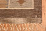 Signature Vintage Scandinavian Swedish Kilim designed by Rakel Callander rug 49129 from Nazmiyal antique rugs collection