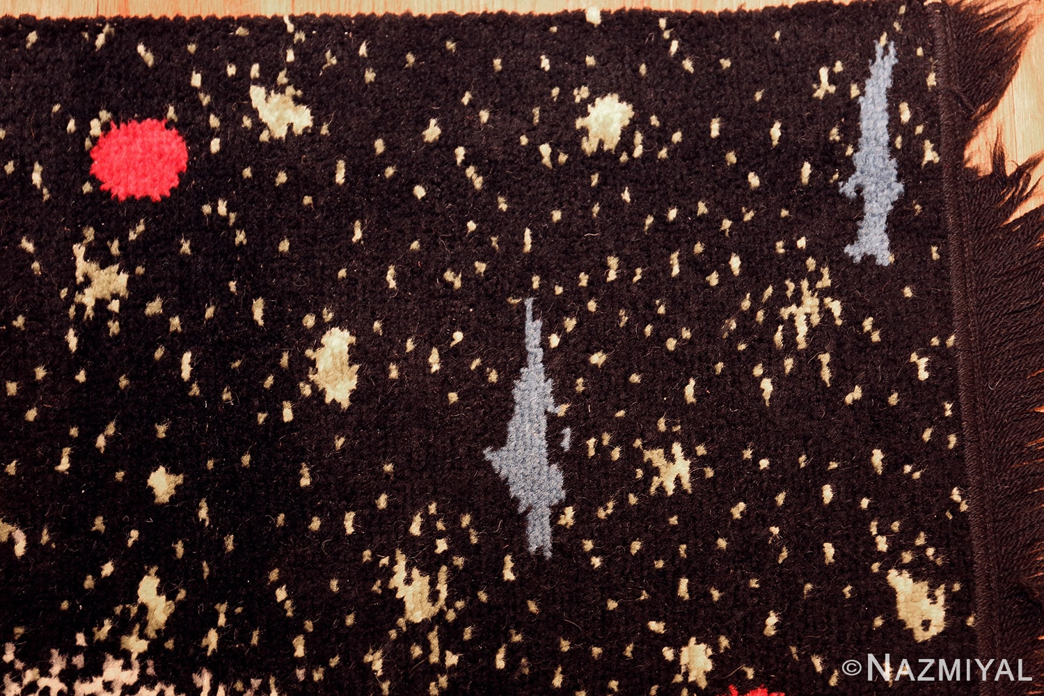 day and night double sided vintage scandinavian swedish kilim rug 49118 corner Nazmiyal