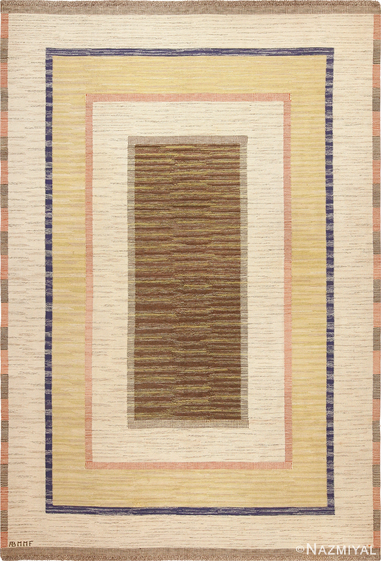 Large Room Size Vintage Marta Maas Scandinavian Rug 49126 Nazmiyal