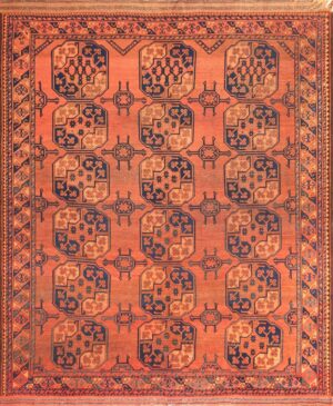 antique west turkestan yamout rug 50731 Nazmiyal