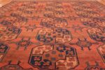 Antique West Turkestan Yamout Rug 50731 Field Rows Nazmiyal