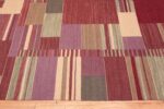 Border Swedish inspired Scandinavian Modern Kilim carpet 48479 by Nazmiyal