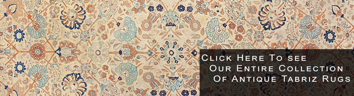 Antique Persian Tabriz Rugs Classic Antique Traditional Persian Tabriz Rugs by Nazmiyal