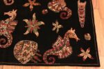 Corner fun square modern Turkish underwater creatures rug 46074 by Nazmiyal