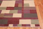 Corner Swedish inspired Modern Contemporary Kilim rug 48480 by Nazmiyal
