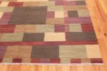 Corner Swedish inspired modern Kilim rug 48478 by Nazmiyal