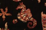 Detail fun square modern Turkish underwater creatures rug 46074 by Nazmiyal