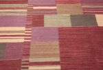 Detail Swedish inspired Scandinavian Modern Kilim carpet 48479 by Nazmiyal