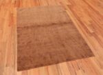 Full small modern silk and wool Nepalese rug 46081 by Nazmiyal