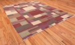 Full Swedish inspired Modern Contemporary Kilim rug 48480 by Nazmiyal