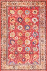 large antique vase design persian tabriz rug 49196 Nazmiyal