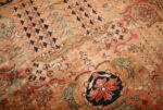 large room size vintage indian agra rug 49186 detail Nazmiyal