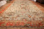 light blue antique turkish oushak rug 49145 whole Nazmiyal