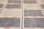 modern contemporary Swedish inspired kilim rug 48384 square Nazmiyal