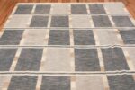 modern contemporary Swedish inspired kilim rug 48384 top Nazmiyal