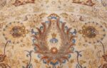 modern persian tabriz design round rug 44674 flower Nazmiyal