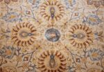 modern persian tabriz design round rug 44674 middle Nazmiyal