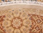 modern persian tabriz design round rug 44674 weave Nazmiyal