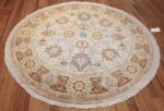 modern persian tabriz design round rug 44674 weave Nazmiyal
