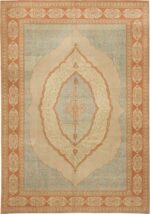 Modern Persian Tabriz Design Turkish Rug #41230 by Nazmiyal