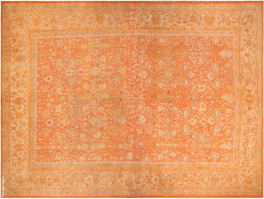 Rustic Oversized Antique Turkish Oushak Rug Rustic Oversized Antique Turkish Oushak Rug by Nazmiyal Antique Rugs