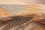 Vintage Scandinavian Inspired Indian Kilim Runner 48517 Geometric Pile Nazmiyal