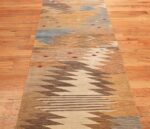 vintage swedish inspired kilim runner rug 48518 field Nazmiyal
