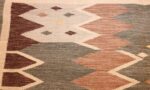 vintage swedish inspired modern kilim rug 48519 corner Nazmiyal