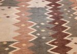 vintage swedish inspired modern kilim rug 48519 lines Nazmiyal