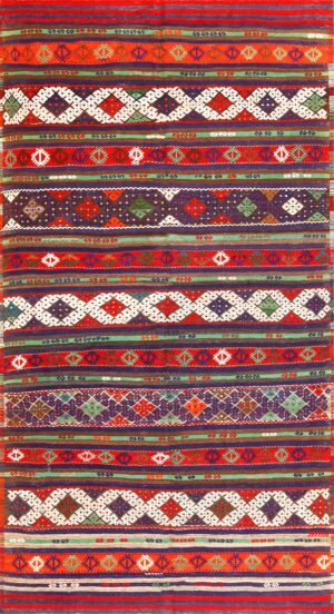 vintage turkish kilim 50730 Nazmiyal