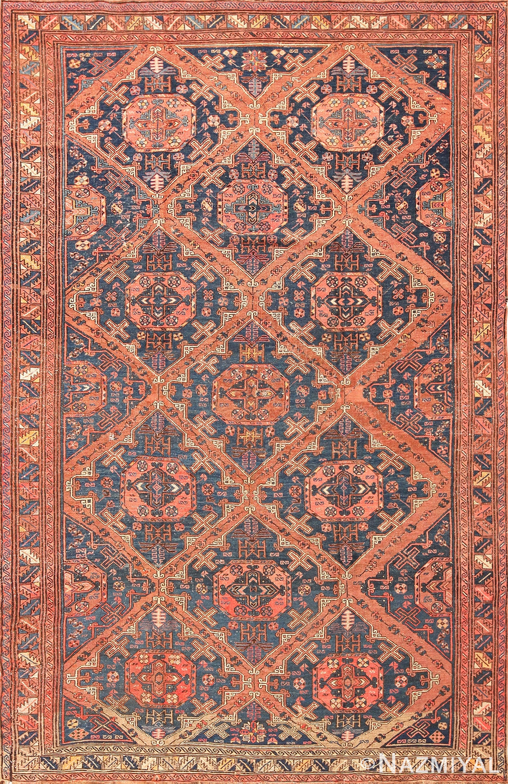 antique caucasian soumak rug 50729 Nazmiyal
