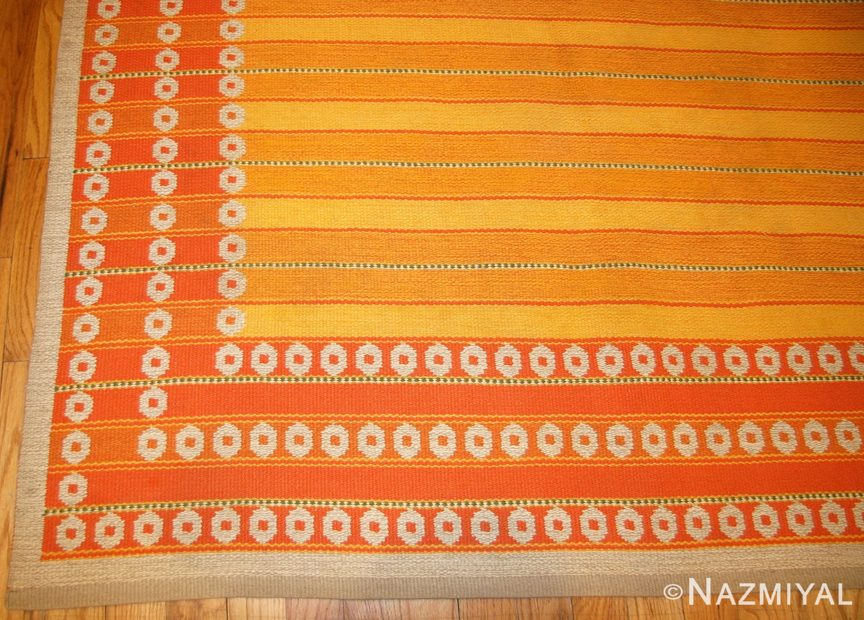 vintage double sided swedish kilim rug by ingrid dessau 49115 corner Nazmiyal