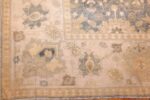 antique floral indian agra rug 1342 corner Nazmiyal