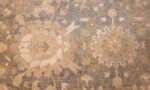 antique floral indian agra rug 1342 detailed Nazmiyal