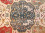 antique ivory room size indian agra rug 49176 design Nazmiyal