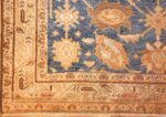 antique navy background persian malayer rug 49221 corner Nazmiyal