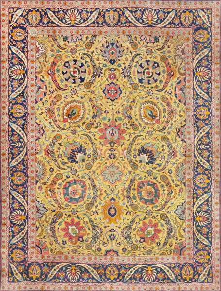Antique Persian Sickle Leaf Tabriz Rug, Nazmiyal