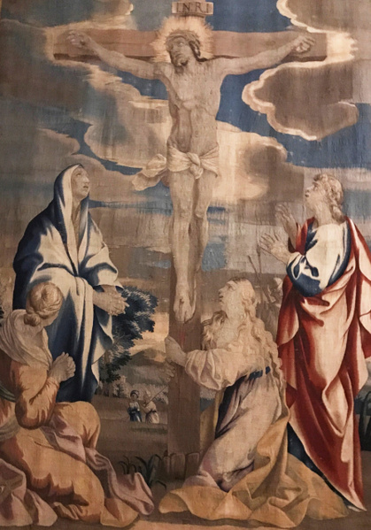 Barberini Tapestries: The Crucifixion, currently on display at The Cathedral of Saint John the Divine Barberini Tapestries: The Crucifixion, currently on display at The Cathedral of Saint John the Divine