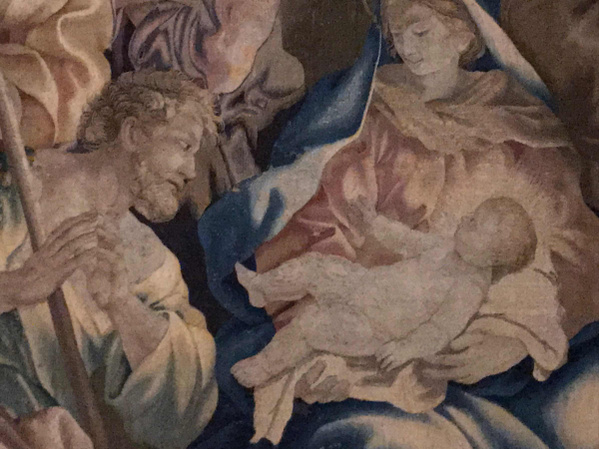 Barberini Tapestries: Detail of The Birth of Christ Barberini Tapestries: Detail of The Birth of Christ