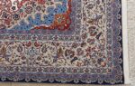 fine hekmatenejad vintage isfahan persian rug 51019 corner Nazmiyal