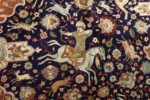 fine heydarzadeh hunting vintage tabriz persian rug 51026 nazmiyal horseman