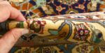 fine heydarzadeh hunting vintage tabriz persian rug 51026 nazmiyal pile