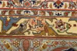 fine heydarzadeh hunting vintage tabriz persian rug 51026 nazmiyal signature