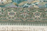 fine pictorial sheikh sannan vintage tabriz persian rug 51027 border Nazmiyal