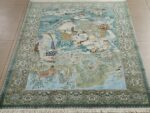 fine pictorial sheikh sannan vintage tabriz persian rug 51027 full Nazmiyal