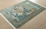 fine pictorial sheikh sannan vintage tabriz persian rug 51027 side Nazmiyal