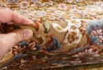 fine shahsavarpour silk and metallic thread persian tabriz rug 51000 nazmiyal pile