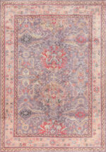 Grey Antique Turkish Oushak Rug 49220 - Nazmiyal