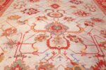 large antique arts and crafts turkish oushak rug 49144 field edited Nazmiyal