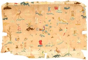 18th century indian embroidery textile 49098 Nazmiyal